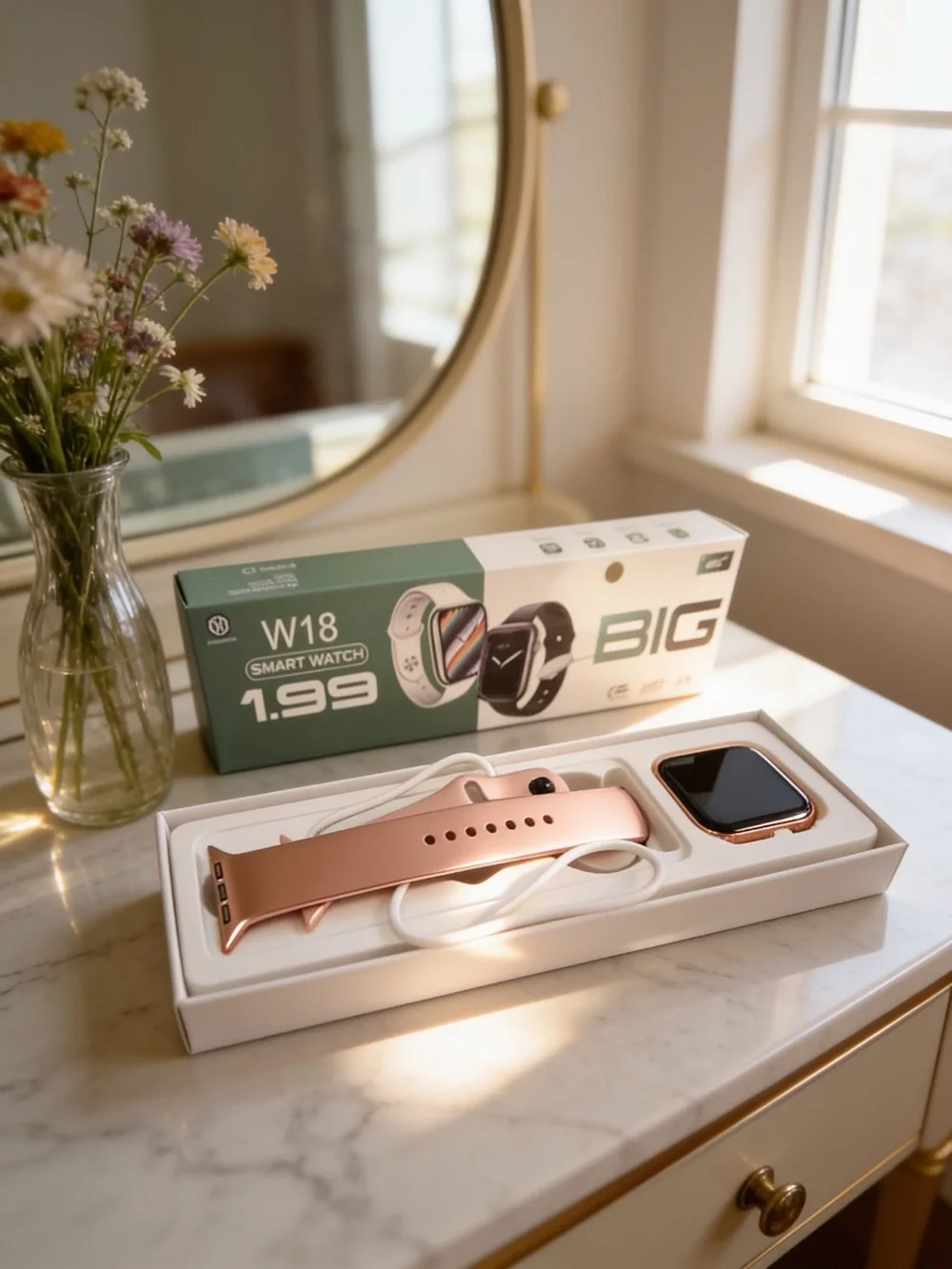 BIG W18 Smart Watch 1.99 — Green